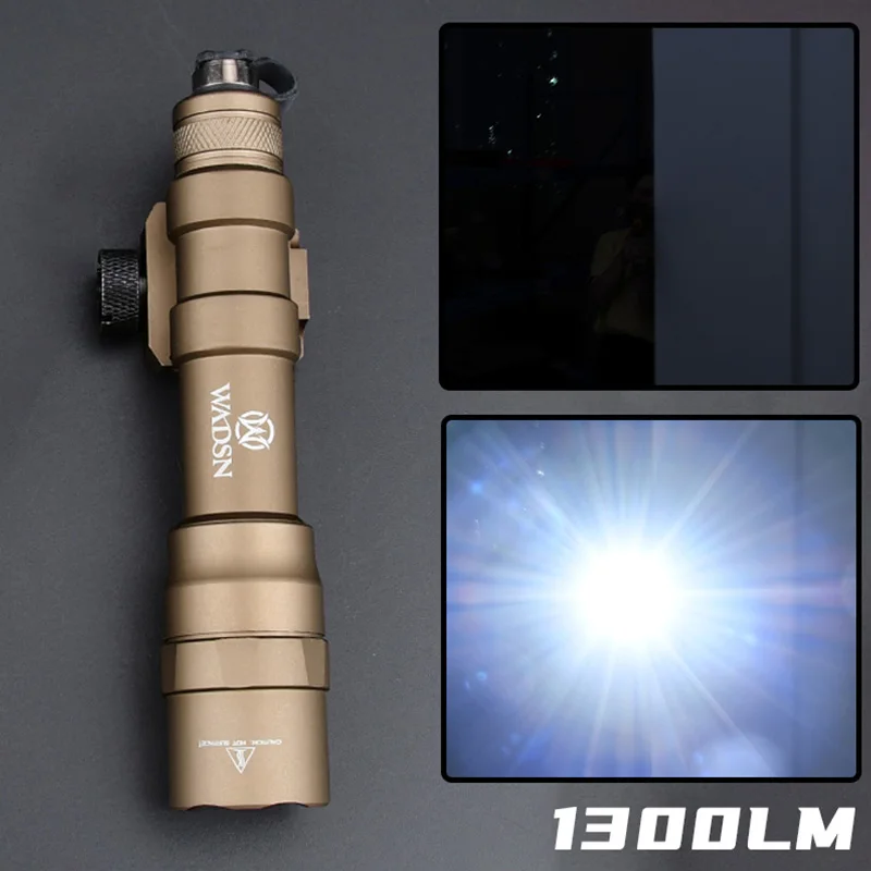 WADSN SF M600DF Tactical Flashlight High Lumens White LED 1400 Lumens Scout Light Picatinny Rail For Toy GUN Airsoft Accessories