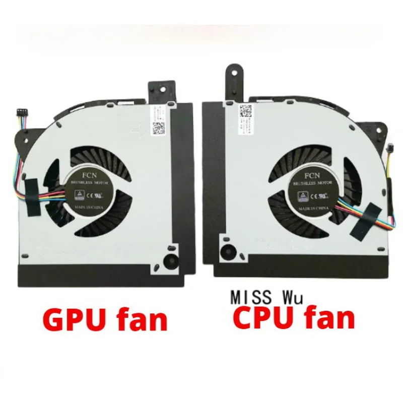 Laptop cpu gpu cooling fan cooler radiator For Asus ROG 2S G703V G703V G703VI G703V G703GS 13NB0EU0P07011 DFS201312740T DC 12V