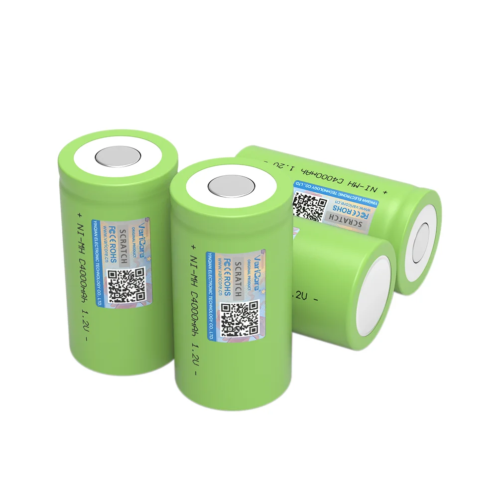 Nouveau 1.2v Ni-MH 4000mAh batterie Rechargeable C4000 pour test de lampe de poche aspirateur éclairage de secours stockage d'énergie solaire