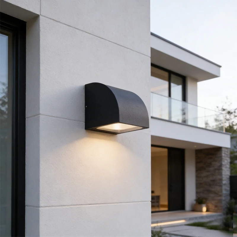 Outdoor Waterproof LED Wall Lights 3000K 2-Year Warranty for Courtyards and Balconies Aluminum Alloy
