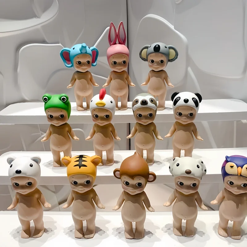 

Новинка 2024 года, оригинальная кукла Sonny Angel Animal, 1 серия, слепая коробка, подтверждающая кукла, милое украшение для рабочего стола, украшение для подарочной коробки, модели украшений