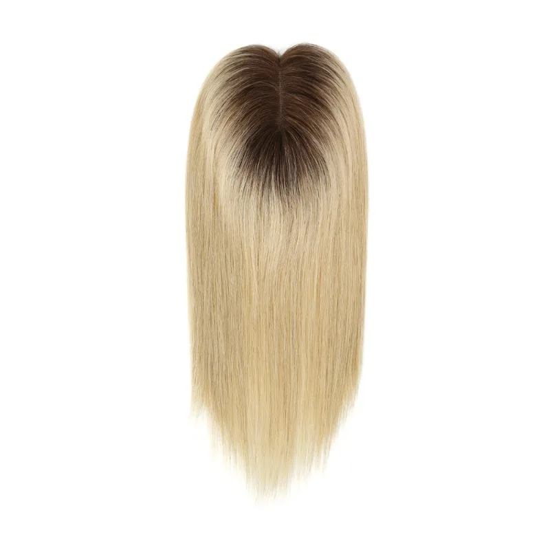 

European and American white human wig, women's hair block, reissue hair piece, hair cover