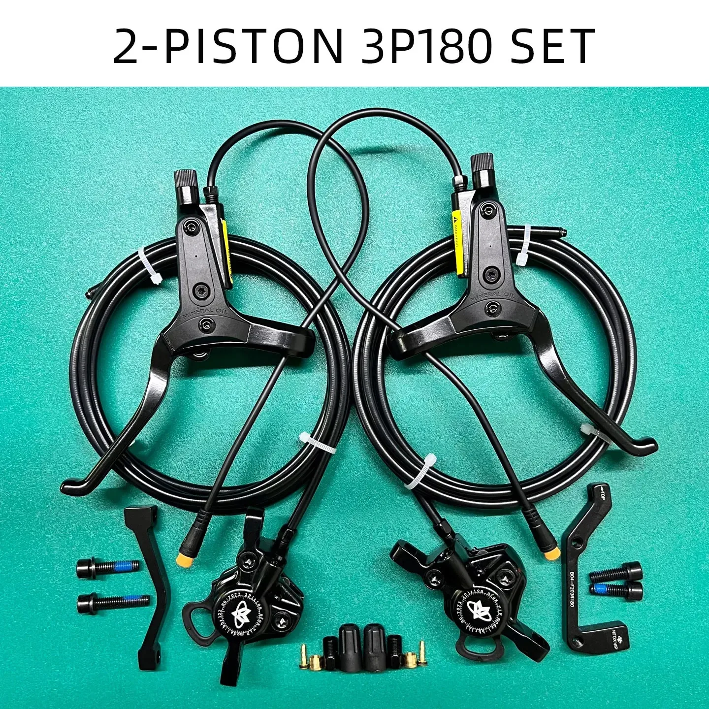 NFOX mountainbike hydraulische schijfremset SM2A vierzuigerremklauw elektrische scooter 2-pins 3-pins power-off hendel accessoires