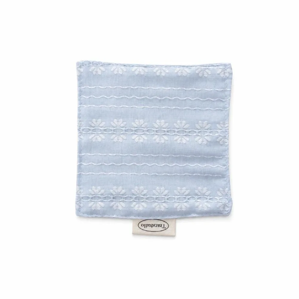 New Floral Cotton Coaster Stripe Series Bowknot Table Placemat Non-Slip Embroidery Water Cup Mat Home Decor