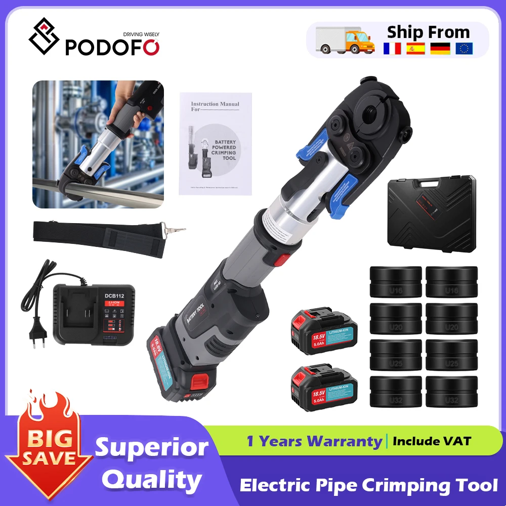 PodofoElectricPipeCrimpingToolBatteryPoweredCompressionToolforCopperFittings&PexMultilayerPipes-AliExpress202216001