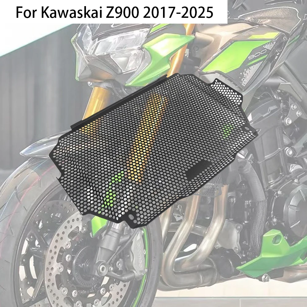 

Motorcycle Radiator Guard Grill Cover Water Tank Cooler Bezel Protector For Kawaskai Z900 2017-2025