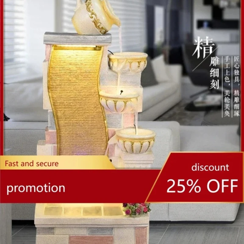 Water Fountain Living Room Fish Tank Humidifier Floor Ornaments Creative Home Decoration
