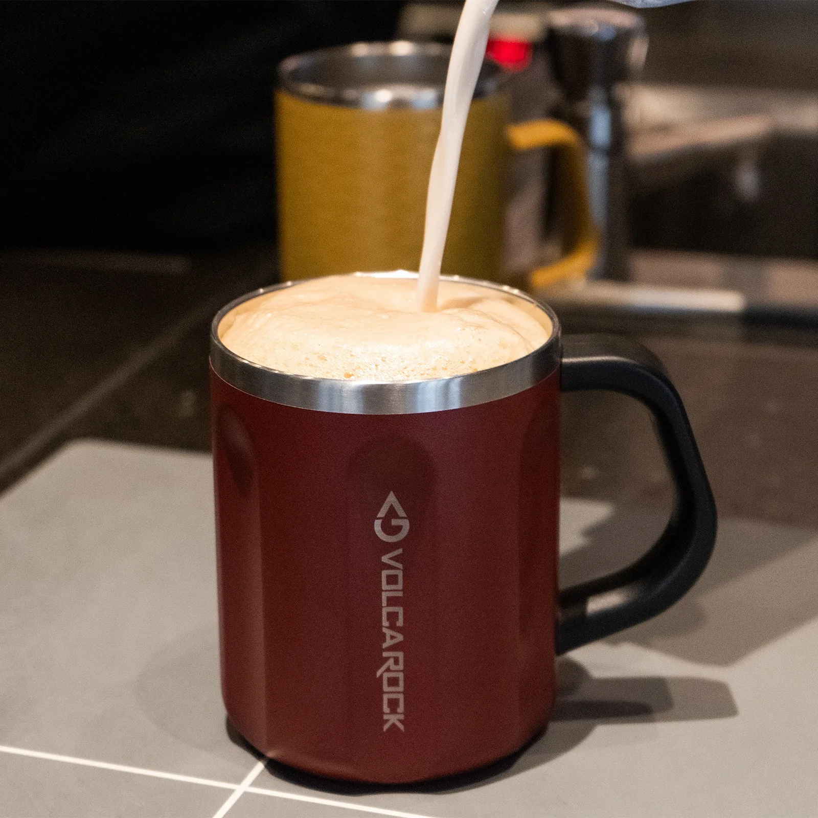 

Ideus 304 Insulated Stainless Steel Coffee Cup, Mug, Anti-Overflow Coffee Cup With Handle And Lid, Suitable For Office, Home And