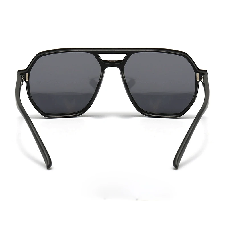 VCKA Big Frame Polarized Myopia Sunglasses 6 in 1 Prescription Magnetic Clip Men Women Glasses Custom Optical Eyewear -0.5 To-10