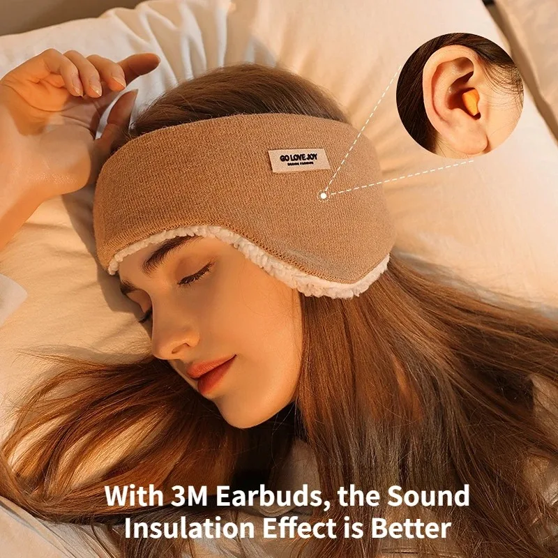 Woman Ear Cover Warmer Earplugs Fur Winter Soundproof Ear Muffs Men Women Blind Fold  Earmuffs Girl Sleep Earcups Noise Reduce