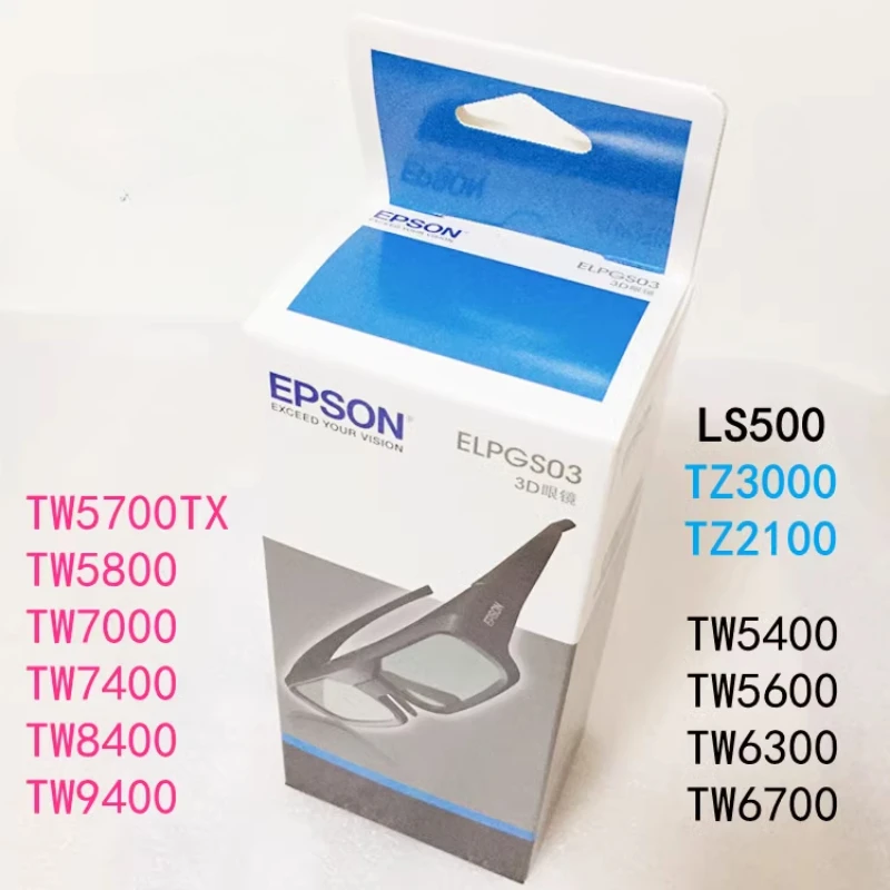 

For Epson Original 3D Glasses ELPGS03 TW5700TX/TW7000/TW7400 Laser LS500