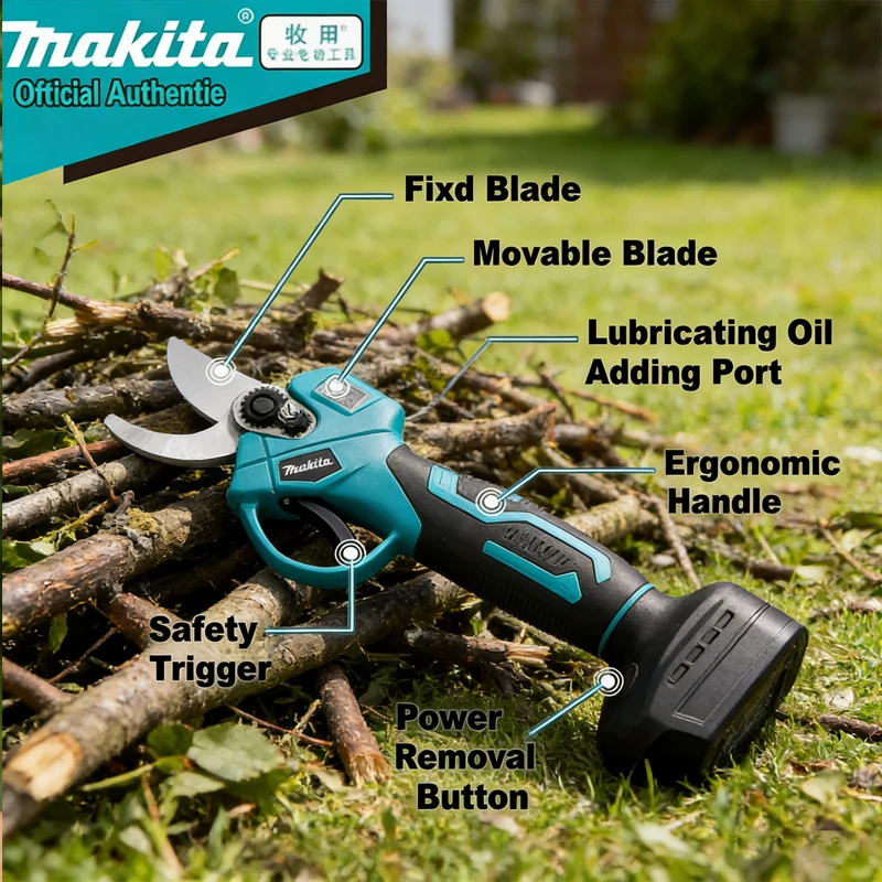 

Makita Original Lithium-Ion Rechargeable Batteries 18V 2Ah 3Ah 5Ah 6Ah for Makita ✂️✂️Electric Scissors Garden Pruner