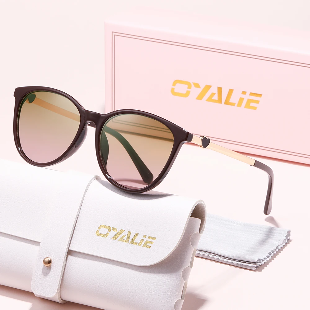 نظارات شمسية عصرية لتدفئة القلب من Oyalie، اختيار تدفئة القلب، متعددة الألوان اختيارية، سهلة التكيف مع لحظات تدفئة القلب، حقن رومانسية ومرحية، سهلة تصنيفها. مناسبة لملابس العمل اليومية، التسوق، التاريخ، عطلة السفر وغيرها من المناسبات لتتناسب مع إكسسوارات الملابس.