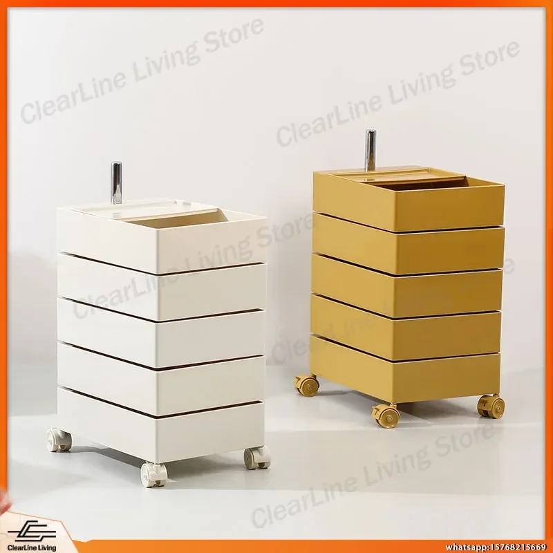 

Nordic Style Multi Functional Rotating Storage Cabinet Bedside Locker for Instruments Office Supplies Lab Equipment Home