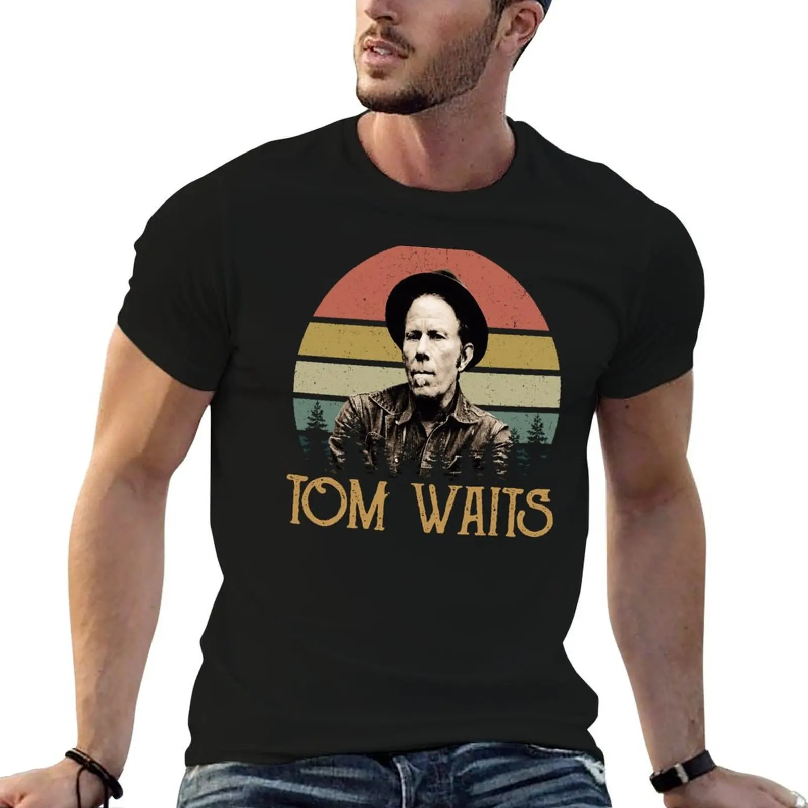 Day Gifts Tom Music Waits T-Shirt graphic t shirt vintage oversized graphic tee mens designer clothes