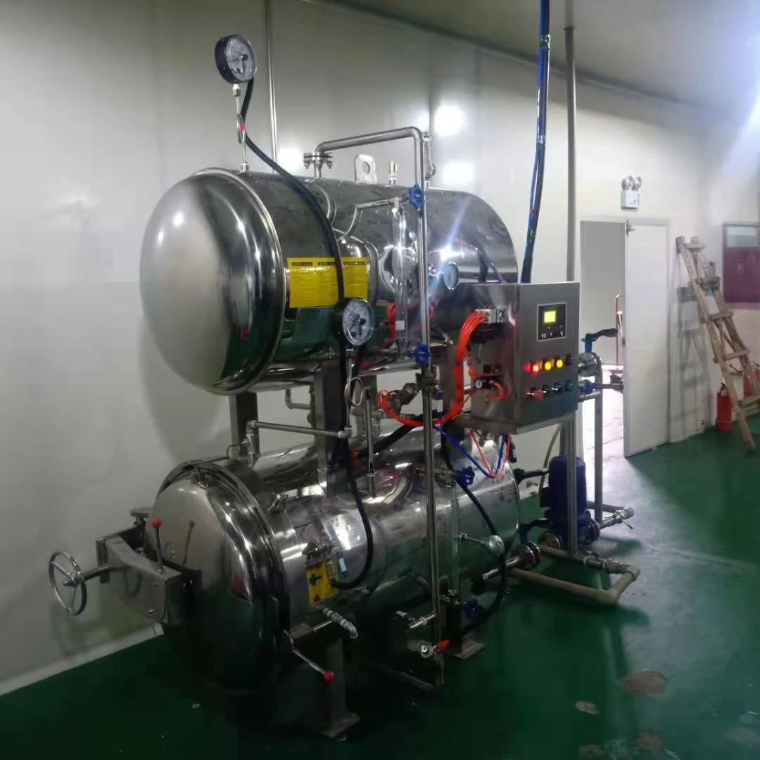 Neue Autoklaven-Retorten-Verpackungsmaschine für die Lebensmittelverarbeitung, Dampfsterilisator für Fleischzustand. Neu