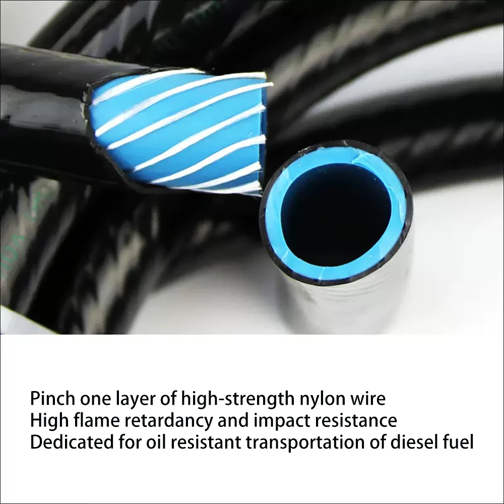 1M~5M Double-Layer Resin Oil Pipe Fuel Pipe High Temperature Resistant Aging Resistant Oil Resistant Rubber Hose Diesel Engine