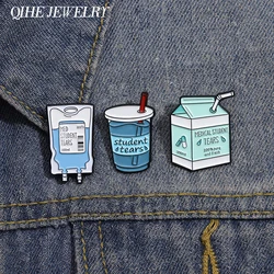 Medical Student Tears Enamel Pin Creative Container Pin Sarcastic Quote Lapel Badge Decor Backpack Clothes Brooches Jewelry Gift