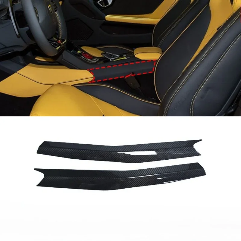

For Lamborghini huracan 580 Real Dry carbon fiber armrest side trim interior decoration modification 2014-2021 Accessories