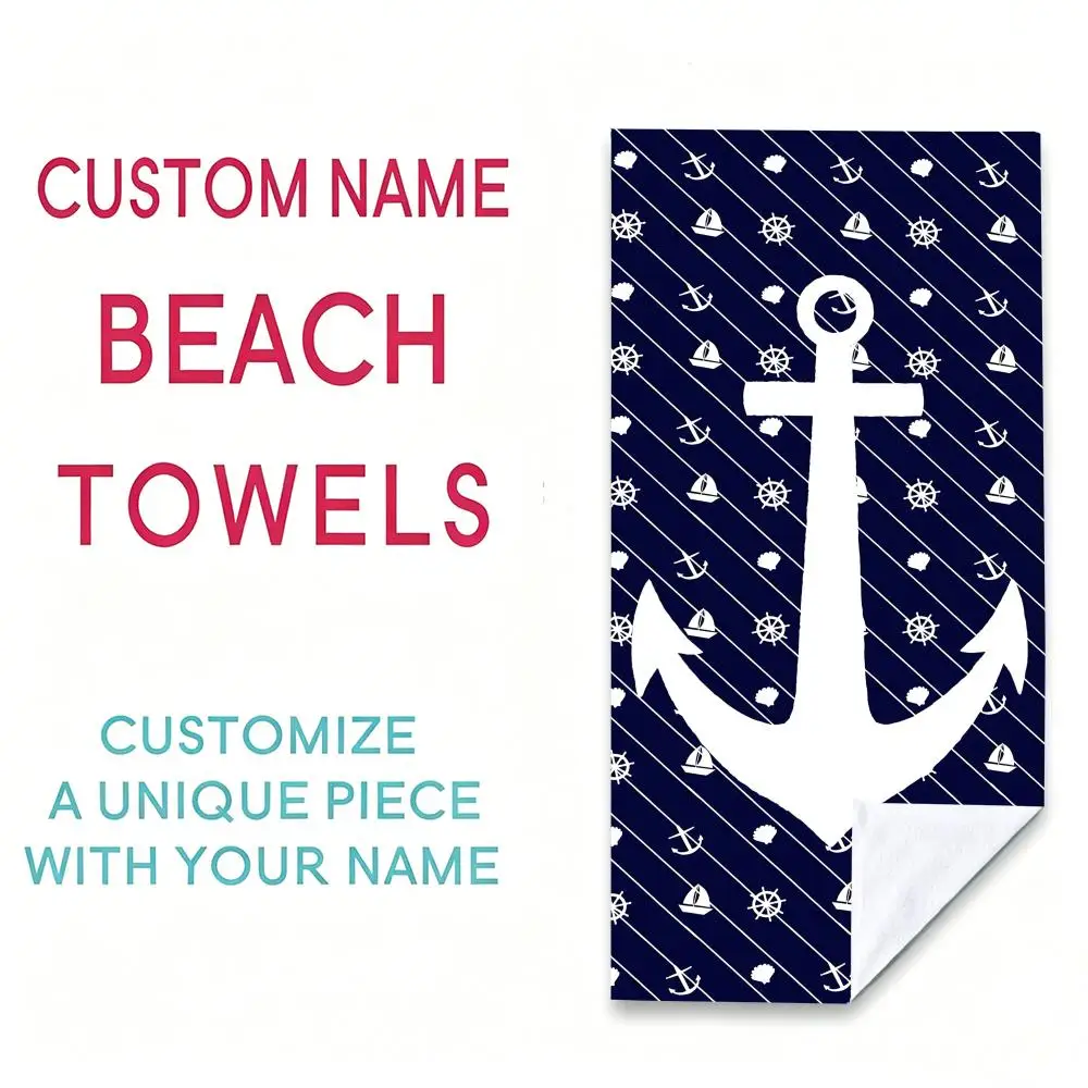 A-Anchor Towel Microfiber beach towel, quick-dry, sand-free, ultra-fine fiber, super soft.