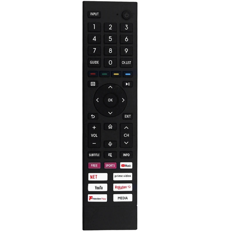 Replace ERF3A80 Remote For Hisense 4K Android UHD Smart TV 43A6G 50A6G 55A6G 60A6G 65A6G 70A6G 75A6G 43A6GTUK 50A6GTUK-ABIU