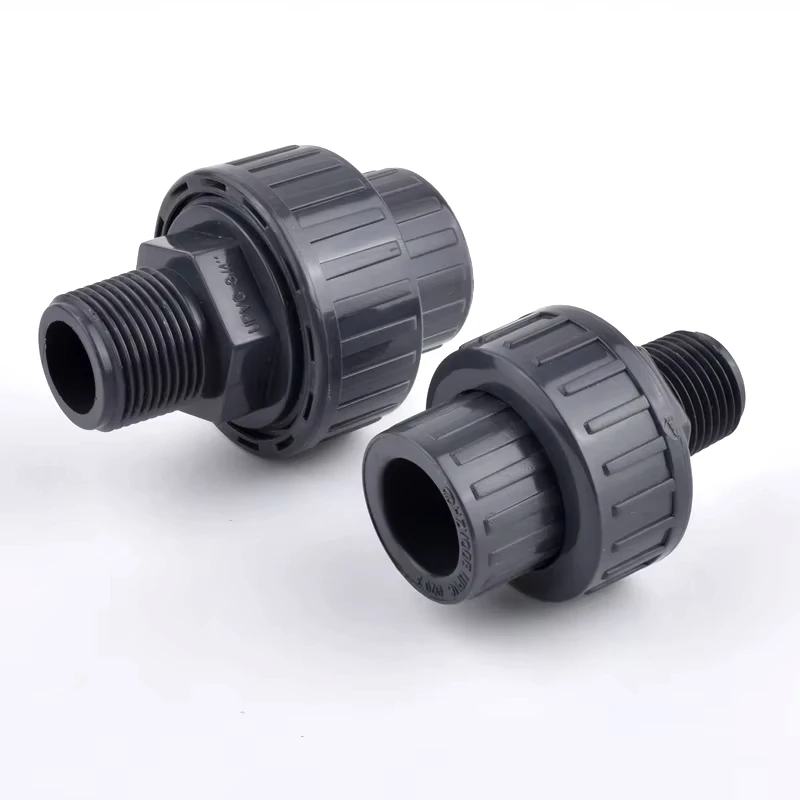 1/2 "~ 2" ذكر الموضوع UPVC الاتحاد انبوب ماء موصل ، حوض للأسماك أنبوب مشترك حديقة سقي أنظمة الري تركيبات
