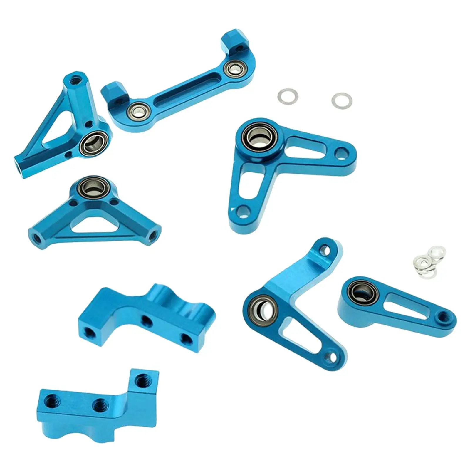 RC Metal Steering Arms +Crank Arm+Rocker Arms+Steering Bridge+Servo Stays for Tamiya TD4 1/10 Scale Off-Road Buggy DIY Model