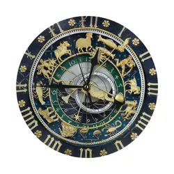 Astronomical Wall Clock Room Decoration Clock Must-have Ornament Round