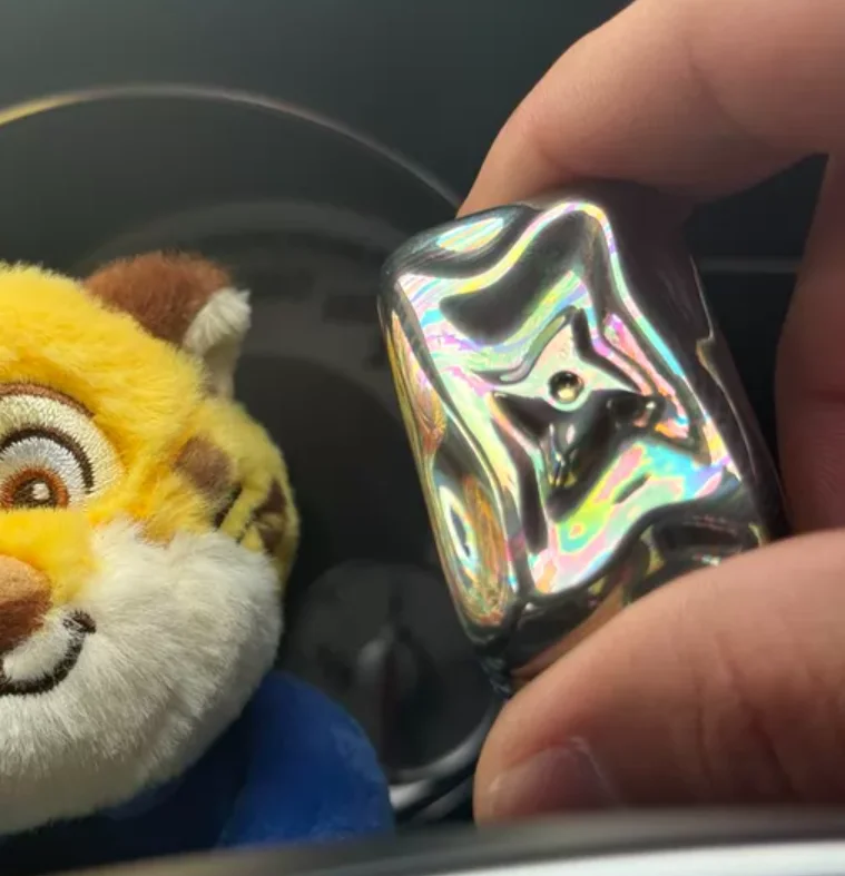 Used EDC JJEDC wielding sword Timascus fidget slider decompression toy