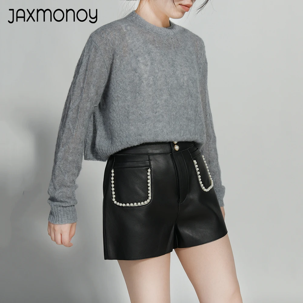 

Jaxmonoy Women's Cashmere Sweater Coat Ladies Fall Fashion Twist Knit Tops Spring High Quality O-Neck Pullovers 2024 New Arrival