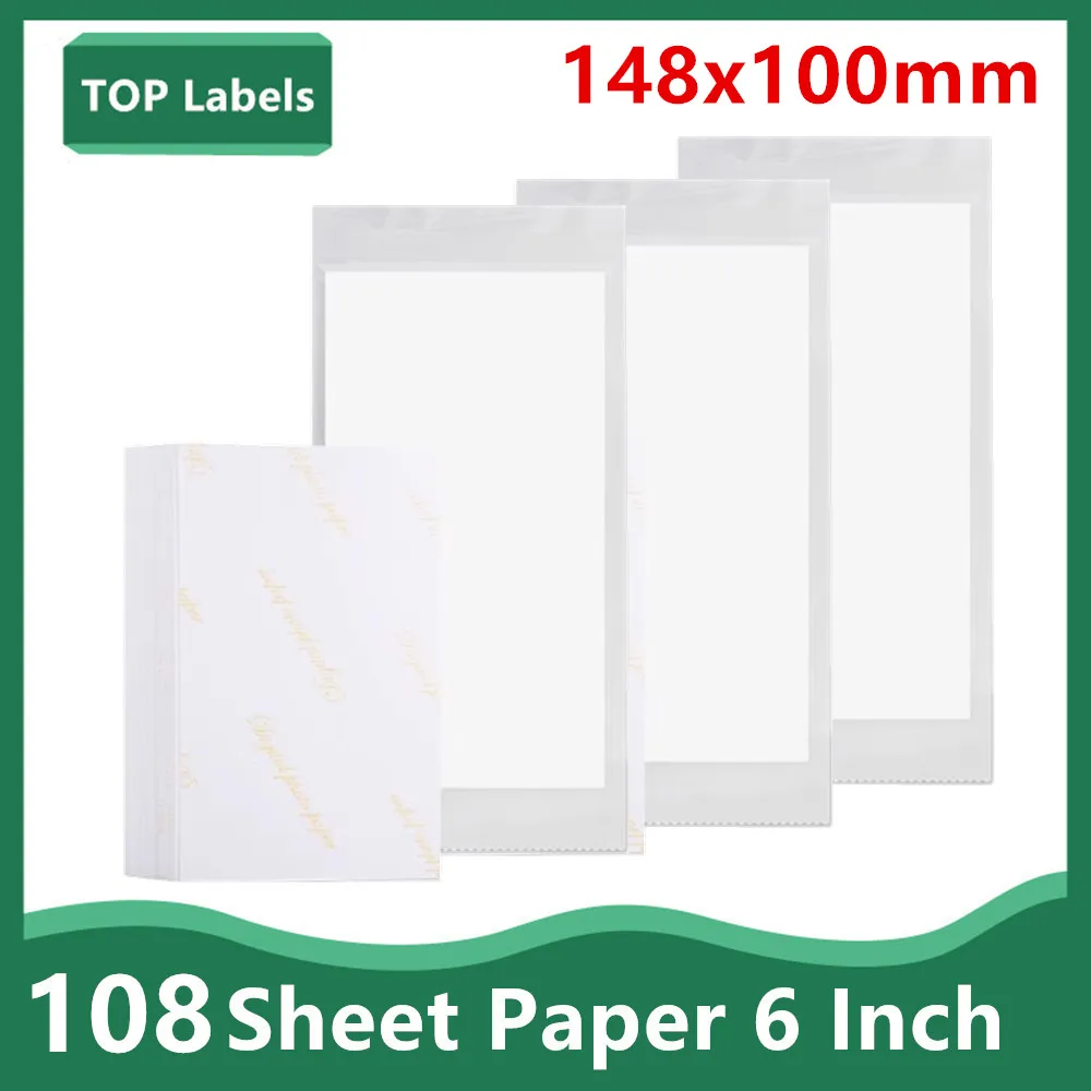 6 inch Compatible for Canon KP-108IN Color Photo Paper Set 4 x 6 For Selphy CP1300 CP1000 CP1200 CP910 CP900 Photo Printer