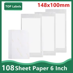 6 inch Compatible for Canon KP-108IN Color Photo Paper Set 4 x 6 For Selphy CP1300 CP1000 CP1200 CP910 CP900 Photo Printer