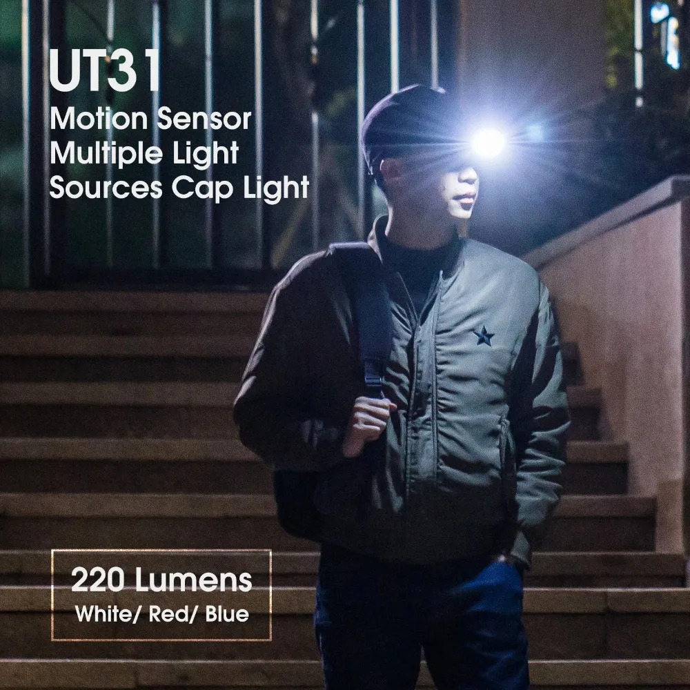 NEXTORCH UT31 faro 220 lúmenes 3 fuentes de luz linterna LED luz de advertencia de emergencia recargable para luz de emergencia al aire libre