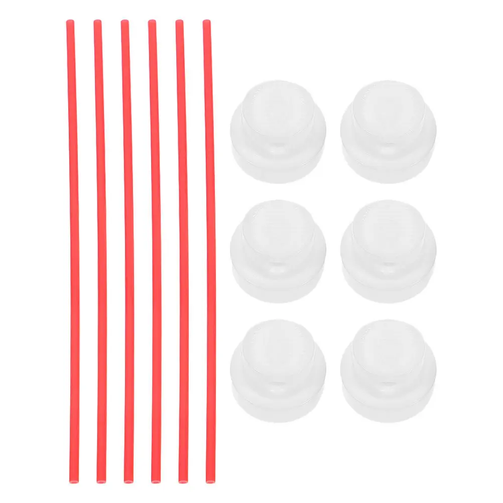 6 Sets Spray Can Nozzle Replacement Extension Tubes For Spray Can Nozzle Tip Straw For Oil Cleaner Maintenance Fluid Application