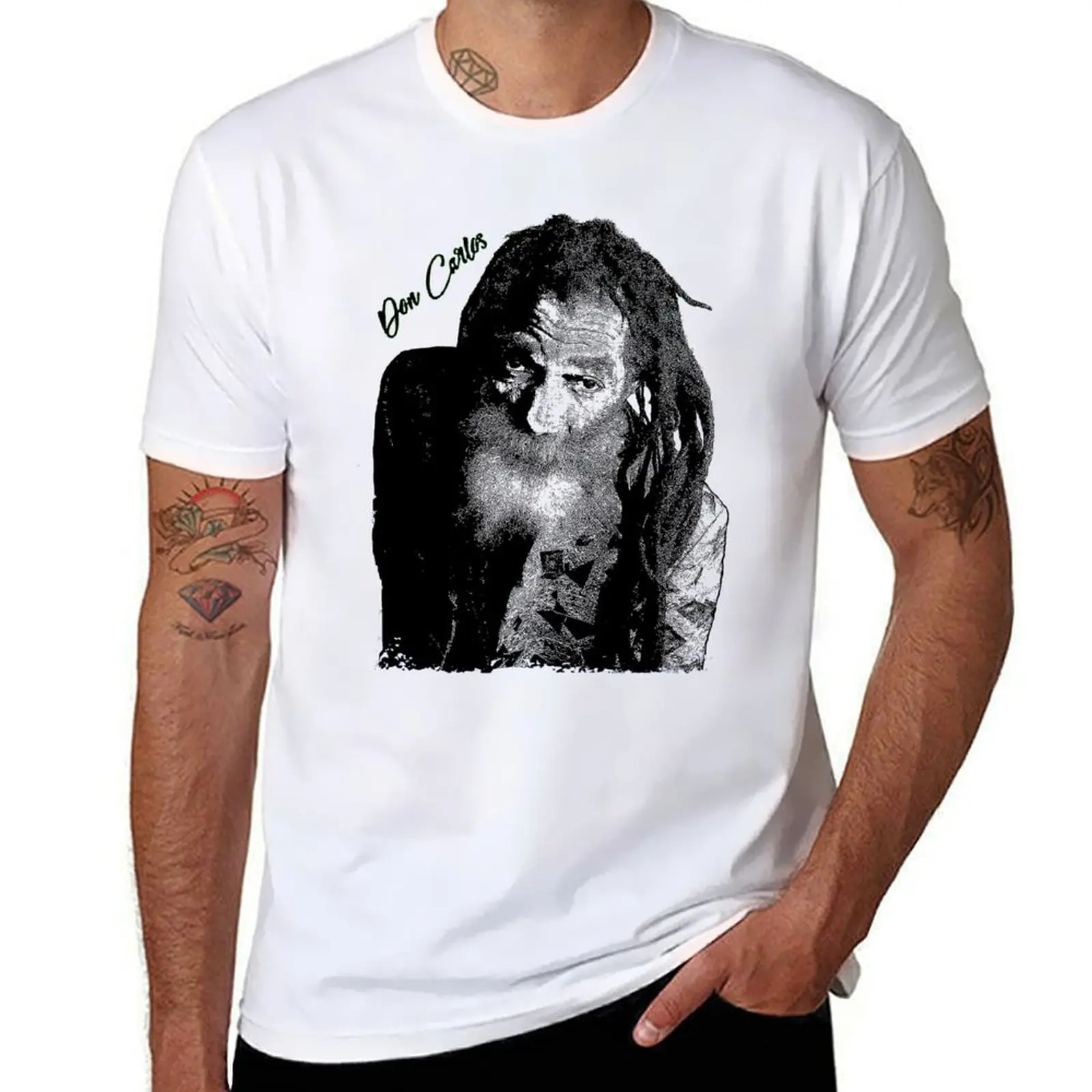 

Don Carlos - Roots Rock Reggae T-Shirt man t shirt designer cotton t shirts high quality T-Shirt