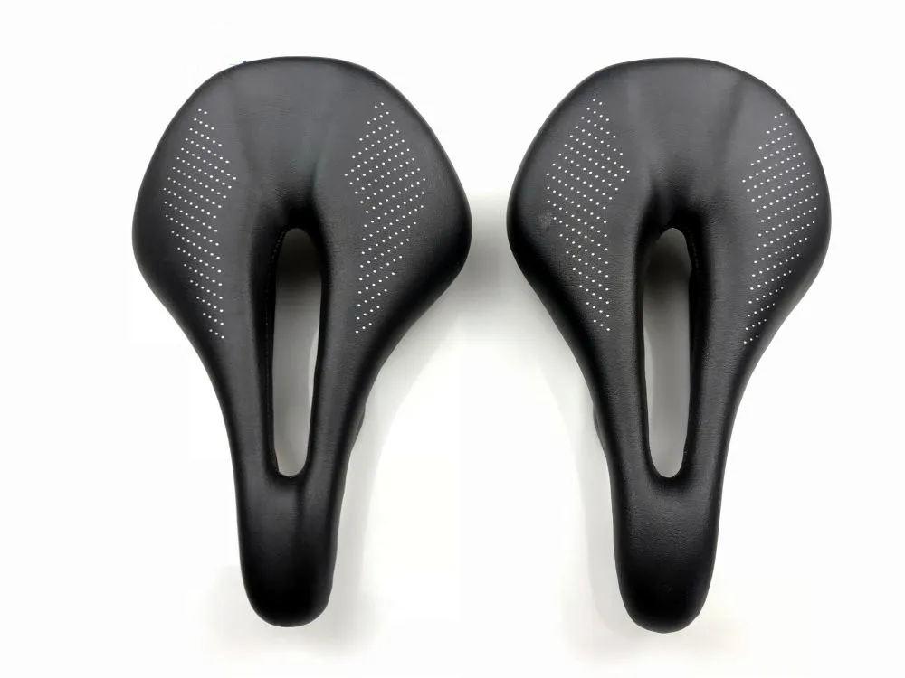 초경량 풀 카본 안장, MTB 및 로드 바이크 안장, 가죽 쿠션, 240-143mm, 155mm