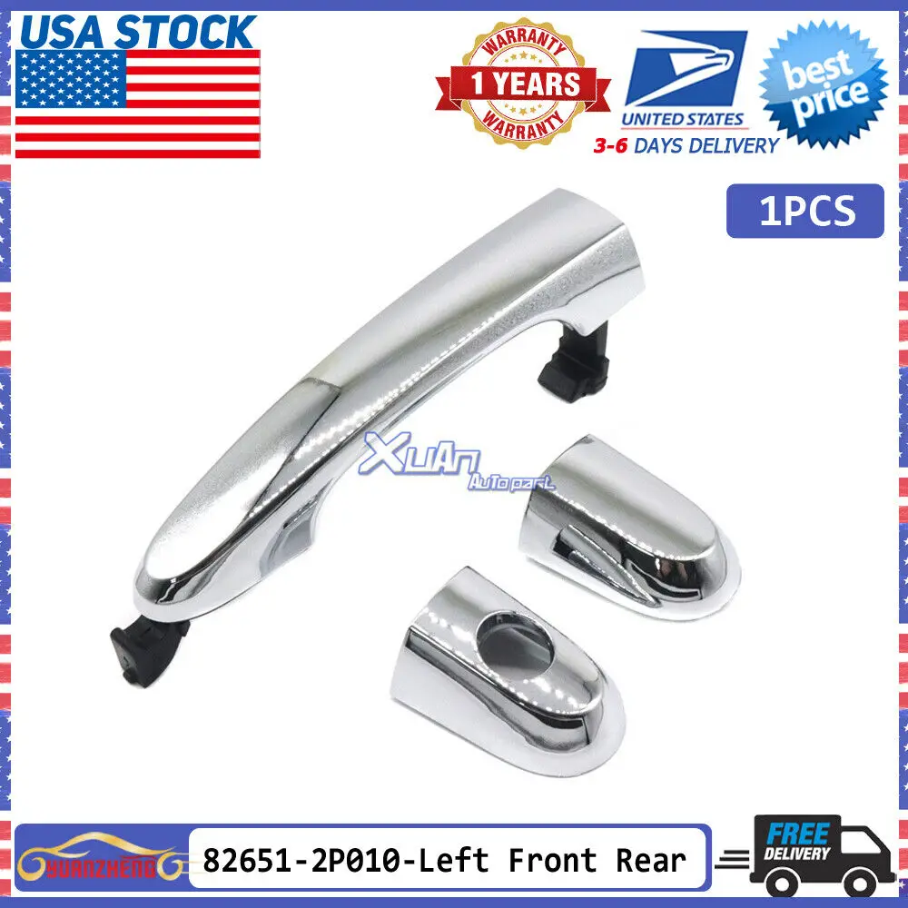 XUAN Left Front Rear Chrome Exterior Outside Door Handle Cap 82651-2P010 for Kia Sorento 2011 2012 2013 2014 2015 82651-1U010