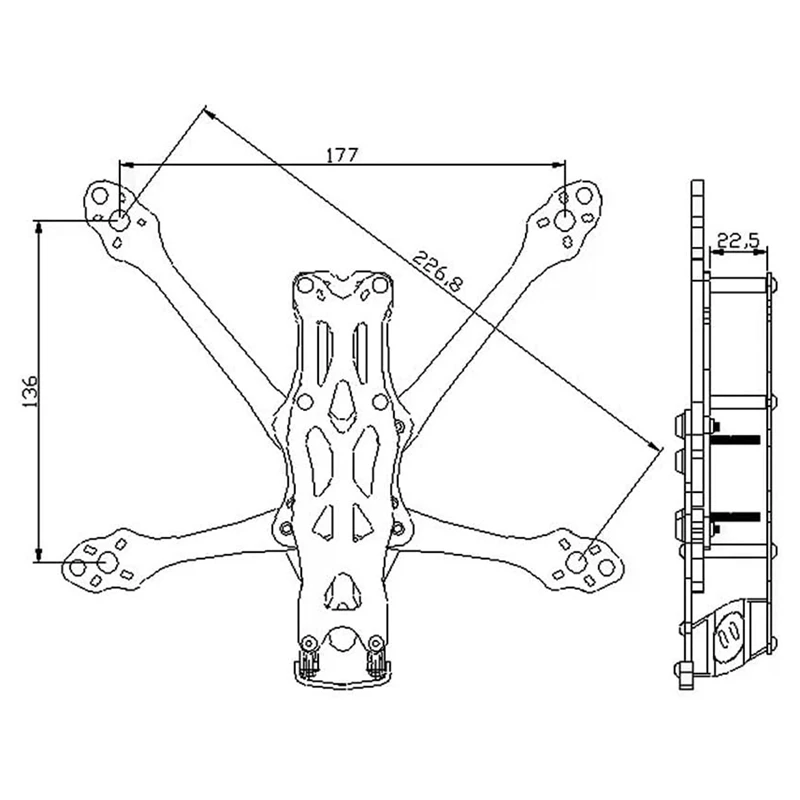 Best-5Inch APEX EVO DC Frame Kit Quadcopter With 3D Printed Parts For DJI O3 Air Unit CADDX Vista Polar Nebula Link Phoenix