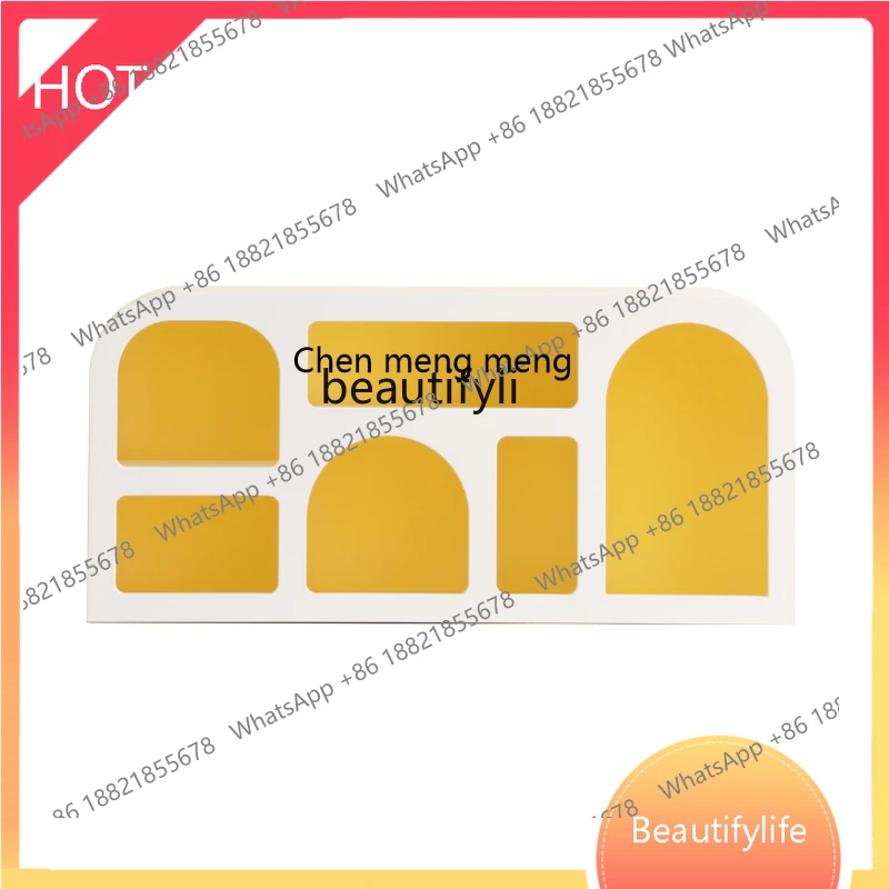 

z1q Nordic Art Storage Cabinet Storage Cabinet Living Room Personality Arch Locker Mid-Ancient Side Cabinet