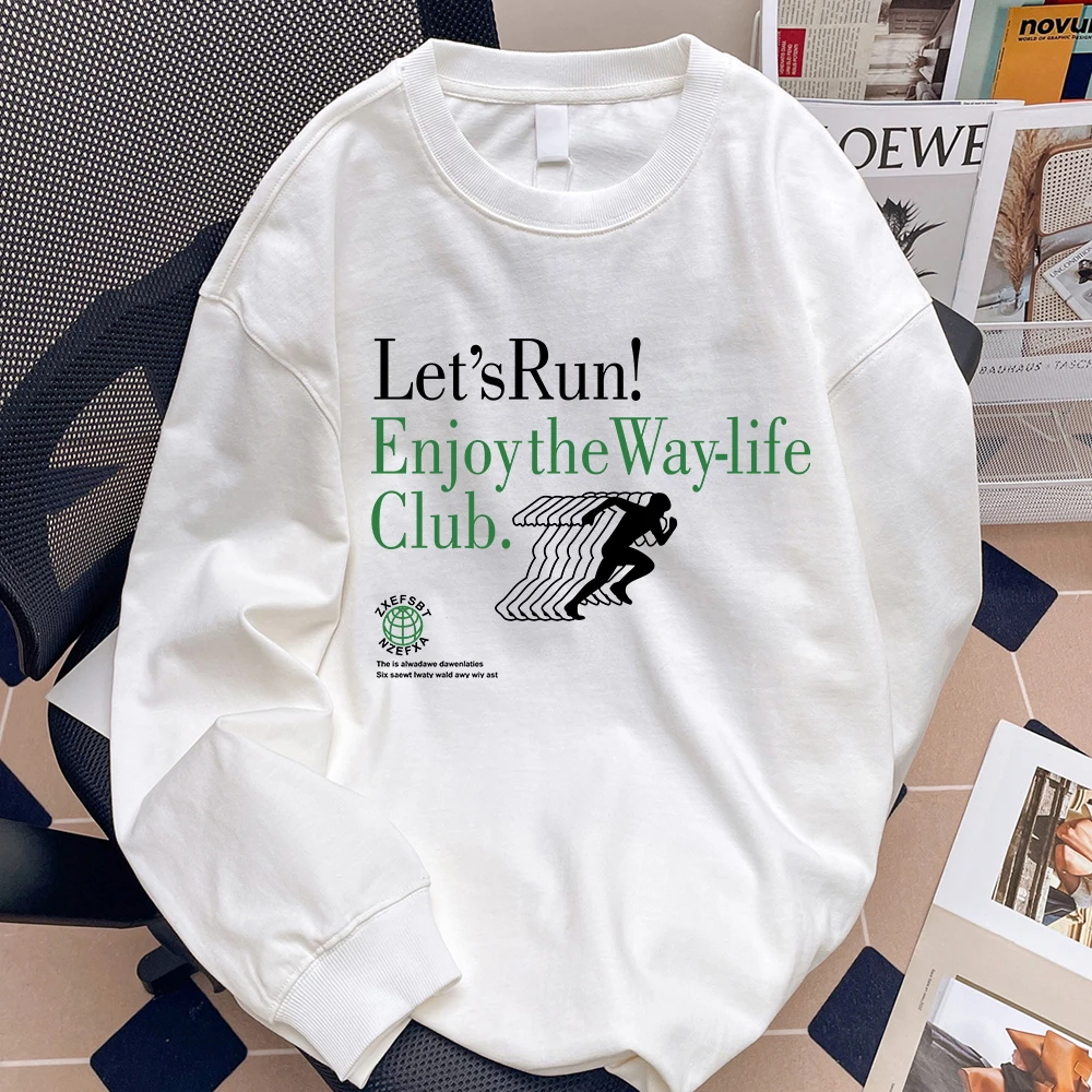 

Retro American Long Sve Cotton T-irt ex Loose Fit Faionable Casual Top for Youth Spring Autumn Winter Wear