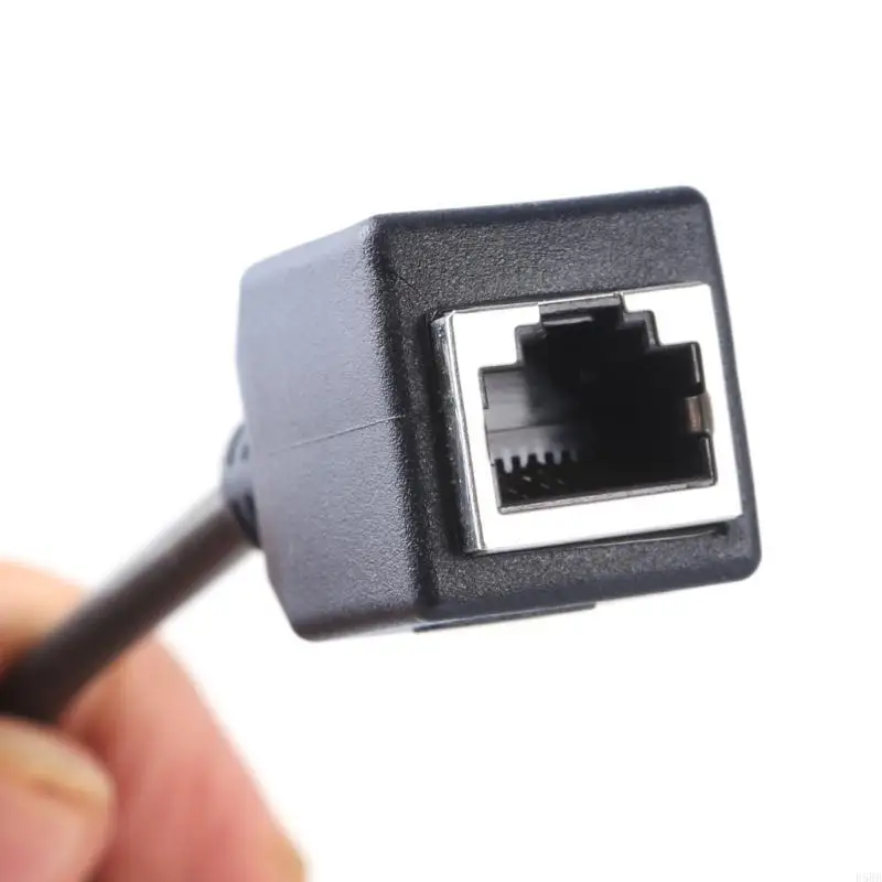 D5BB Ethernet Splitter RJ45 Networking 1 إلى 2 محول موصل منفذ الشبكة LAN الإناث