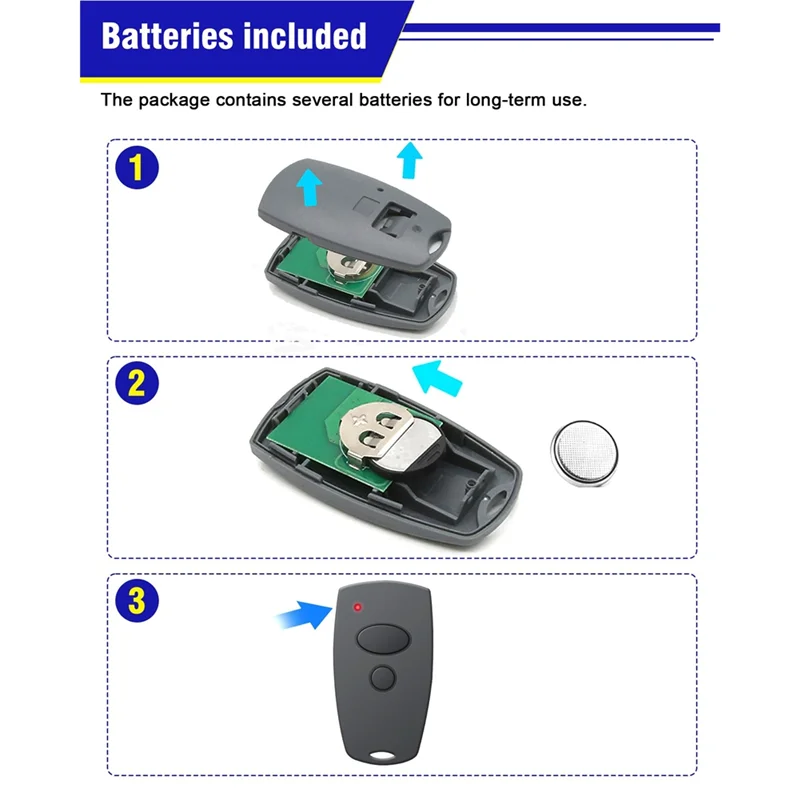 

【BRAND NEW】Handheld 868Mhz Garage Door Remote Control Transmitter For Marantec Digital 302, 304, 382, 384, Roll Code, 2 Channels