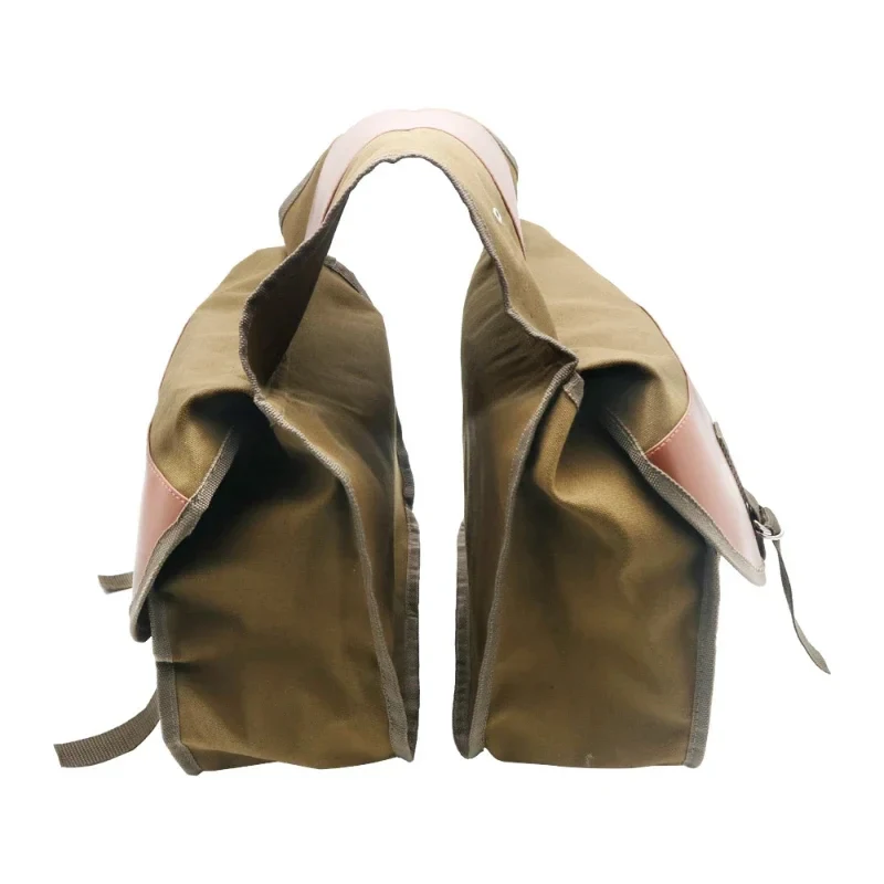 Vintage Motorcycle Side Bags Universal Large Capacity Saddle Bag Canvas Waterproof Bag For YAMAHA For Kawasaki 1000 For BMW view 6