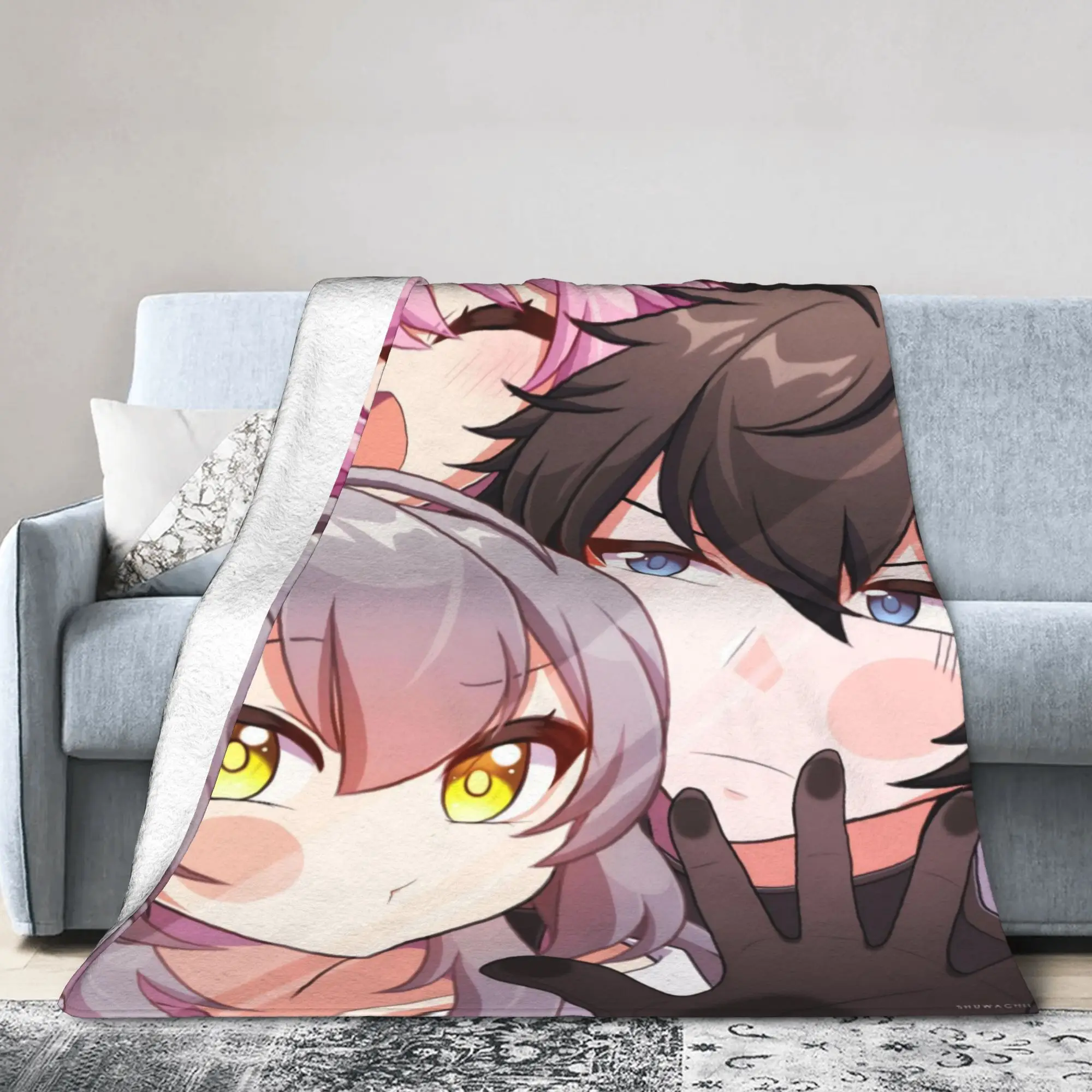 Honkai Star Rail Merch Blanket Lightweight Thin Flannel  Throw Blankets Cozy Quilt