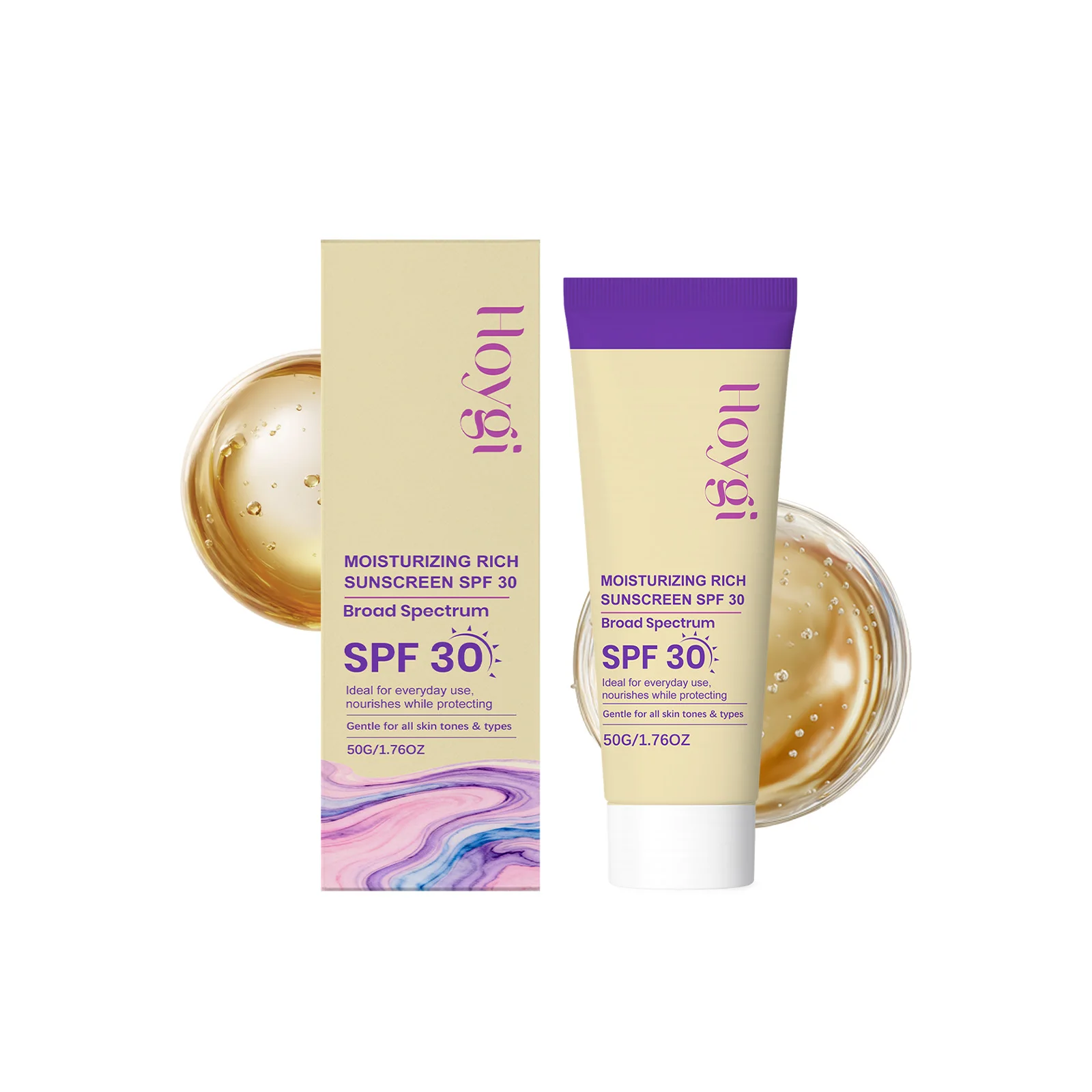 Mild Sunscreen Cream Defense UV Rays Refreshing Not Irritating Prevent Sunburn Moisturizing Summer Outdoor Isolation Sunscreen