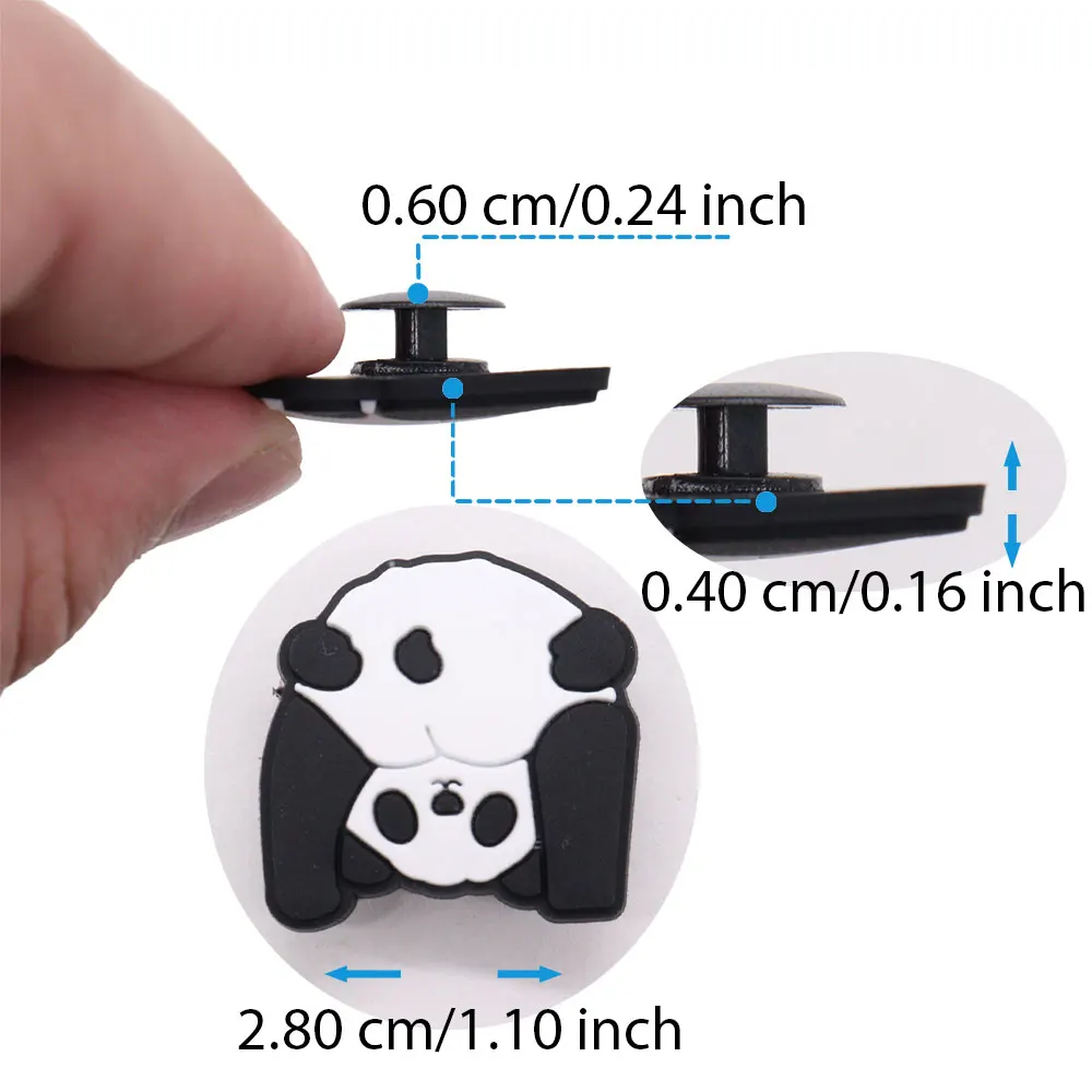 Nieuw Binnen 1 Stuks Schoen Bedels Panda Eekhoorn Kwallen Kuiken Pvc Accessoires Schoenen Gesp Decoraties Voor Kinderen X-Mas Cadeau