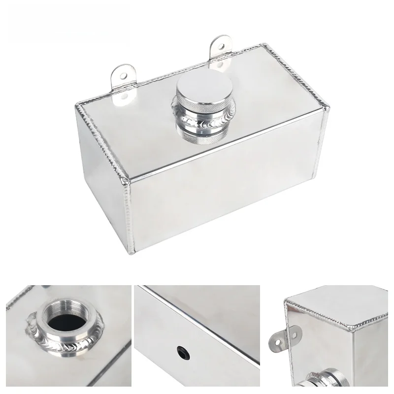 Aluminium Scheibenwaschflasche Ladeluftkühler Sprühtank Wasserbehälter NEW2L