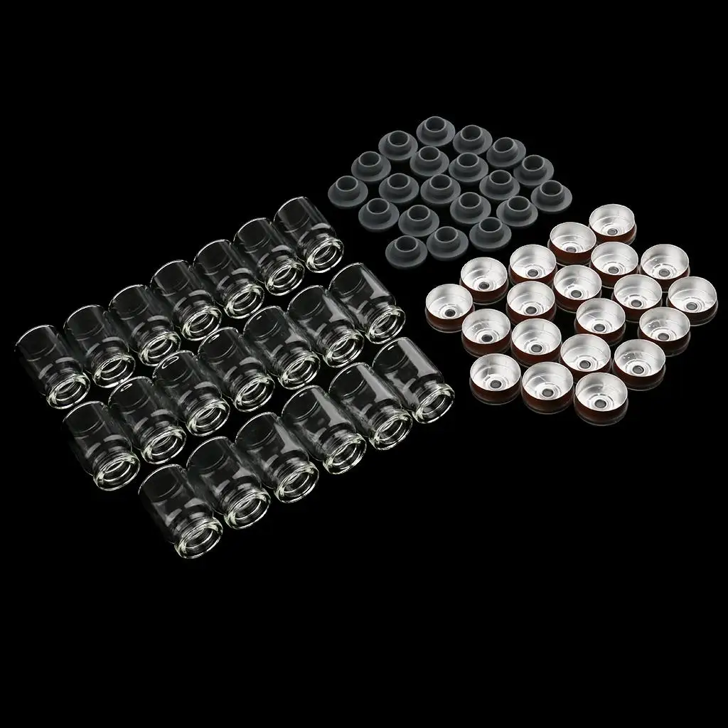 20 sztuk Mini puste butelki wielokrotnego napełniania Gumowy korek Kosmetyczny makijaż Olejki eteryczne Perfumy Fiolki 5ml — zdjęcie 4