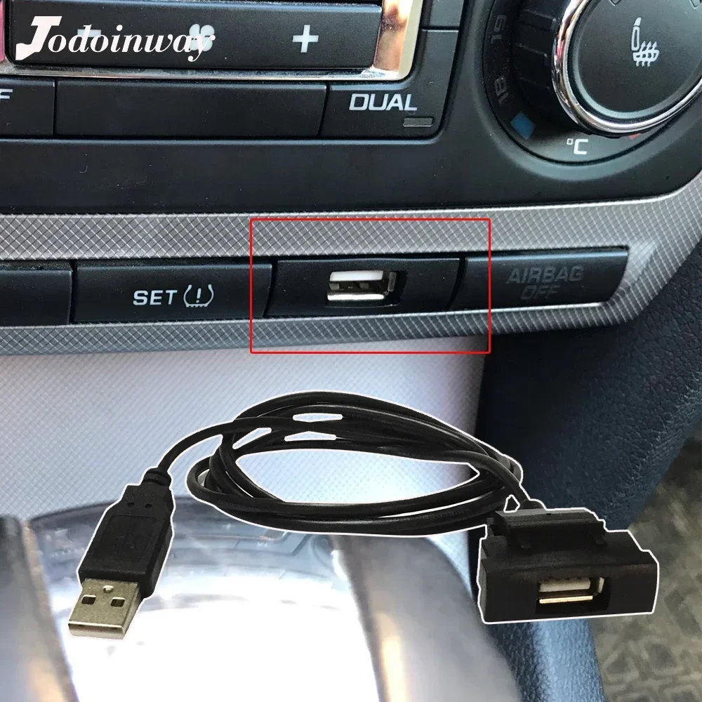 RCD510 RCD315 USB Socket Cable Adapter CD Changer Radio 4 Pin Plug Slot Button Interface For Skoda Octavia 2 For VW Jetta Golf 5