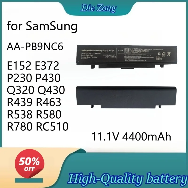 

Free shippingPB9NC6B PB9NS6B 4400mAh Laptop Battery for SamSung E152 E372 P230 P430 Q320 Q430 R439 R463 R538 R580 R780 RC510